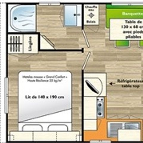 Mobile home 4 persons - Eco