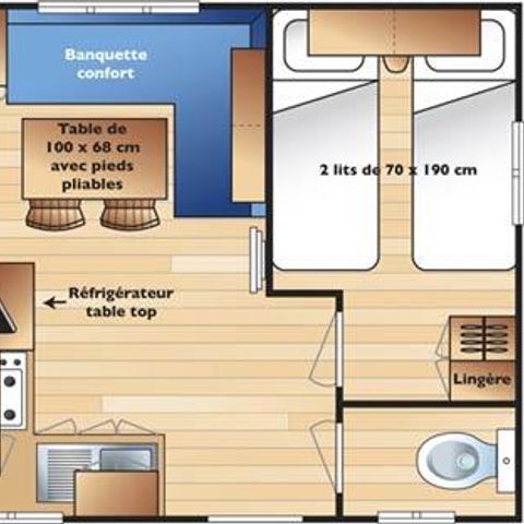Mobile home 4 persons - Eco