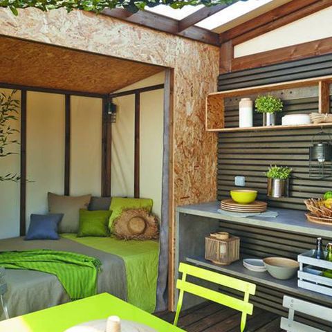 Glampingtent 4 personen - Maori tent, zonder sanitair