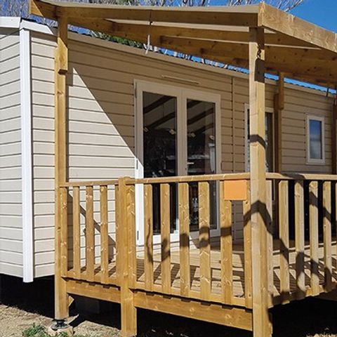 Stacaravan 6 personen - Stacaravan | Premium Azure | 3 slaapkamers | 6 pers. | Verhoogd terras | Airconditioning