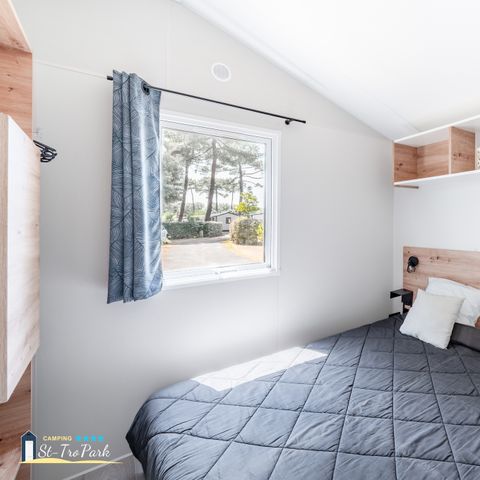 Mobile home 4 persons - 31m² Premium mobile home (2 bedrooms) + dishwasher + 15m² semi-covered terrace