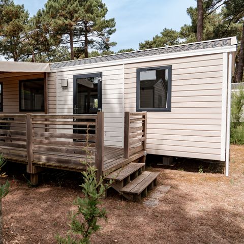 Mobile home 4 persons - Mobile home Premium 32m² (2 bedrooms - 2 bathrooms) + Dishwasher + 15m² semi-covered terrace