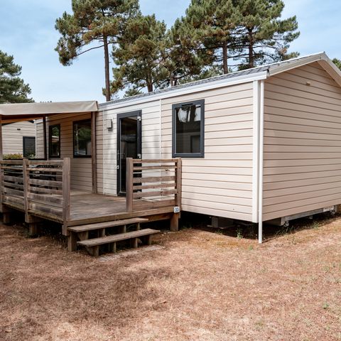 Mobile home 4 persons - Mobile home Premium 32m² (2 bedrooms - 2 bathrooms) + Dishwasher + 15m² semi-covered terrace