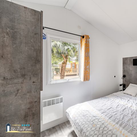 Mobile home 6 persons - Premium mobile home 33m² (3 bedrooms) + Dishwasher + 160cm bed + 15m² semi-covered terrace