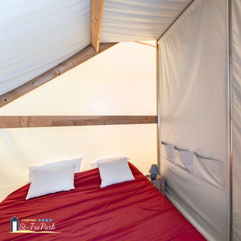 Lodge 4 persons - Écolodge Confort 17m² tent (2 bedrooms) - without sanitary facilities