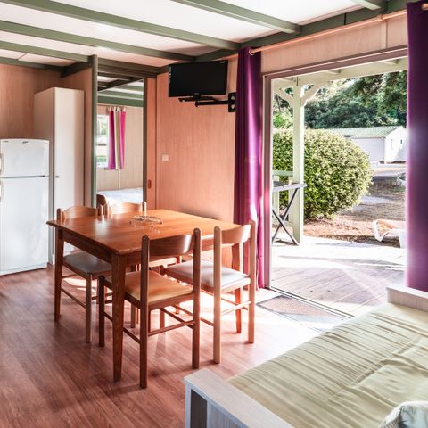 Mobilheim 4 Personen - Premium 32m² (2 Schlafzimmer) reserviert für Personen mit eingeschränkter Mobilität mit Klimaanlage