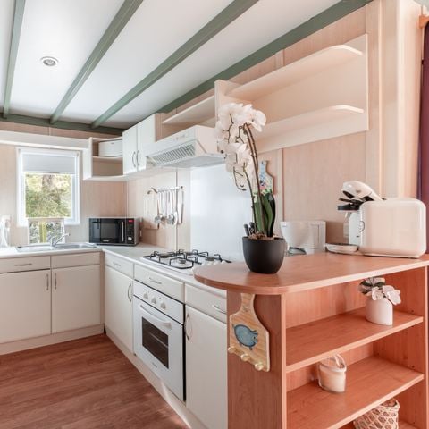 CHALET 6 persone - Chalet Premium 46m² (3 camere) + Aria condizionata + Lavastoviglie + Terrazza coperta