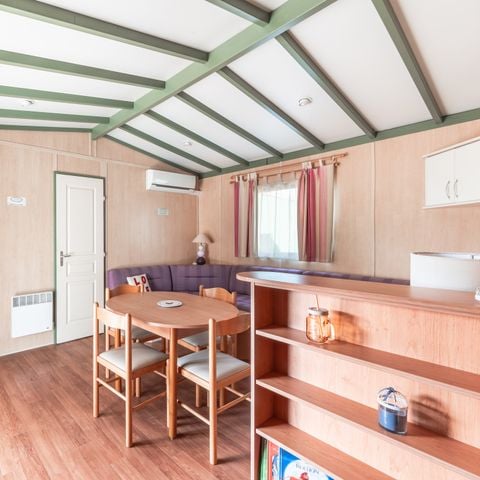 Chalet 6 Personen - Chalet Premium 46m² (3 Zimmer) + Klimaanlage + Geschirrspüler + Überdachte Terrasse