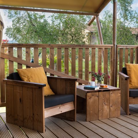 Lodge 4 personen - Ecolodge Safaritent - Sanitair + Keuken