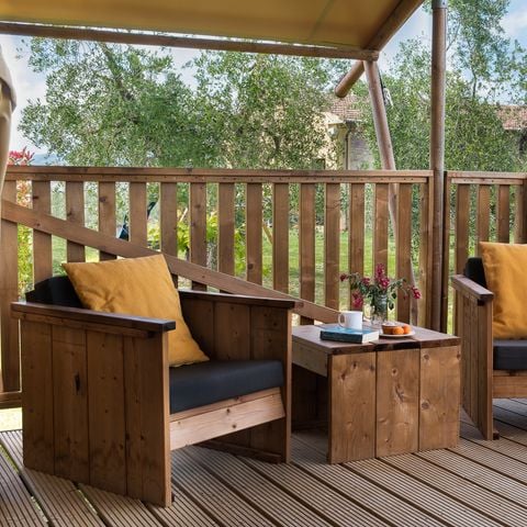 Lodge 4 personen - Ecolodge Safaritent - Sanitair + Keuken