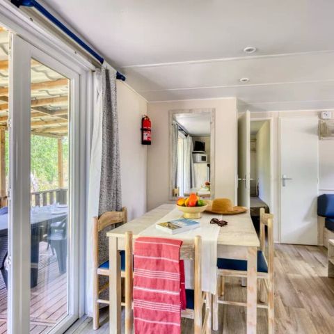 Mobilheim 8 Personen - Mobilheim Premium 4 Zimmer 6/8 Personen Teichseite + TV