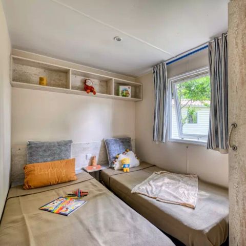 Mobilheim 8 Personen - Mobilheim Premium 4 Zimmer 6/8 Personen Teichseite + TV