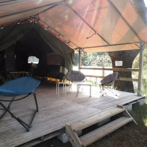 CANVAS AND WOOD TENT 5 people - Tent Lodge 3 Rooms 5 people Without sanitary facilities