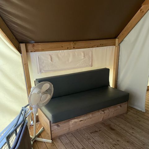 CANVAS AND WOOD TENT 5 people - Eco Lodge Tent 3 Rooms 5 People Without Sanitary Facilities