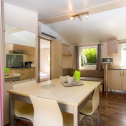 Mobilheim 6 Personen - Mobilheim | Classic XL | 3 Zi. | 6 Pers. | Erhöhte Terrasse | Klima.