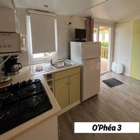 Mobilheim 6 Personen - Mobilheim CONFORT PLUS 6 O'Phéa - 3 Zimmer (32 m²)