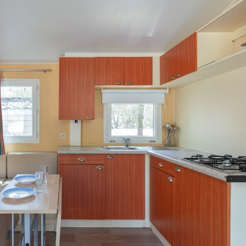 MOBILHOME 6 personas - Clásico | 3 Dormitorios | 6 Pers. | Terraza elevada | Aire acondicionado.