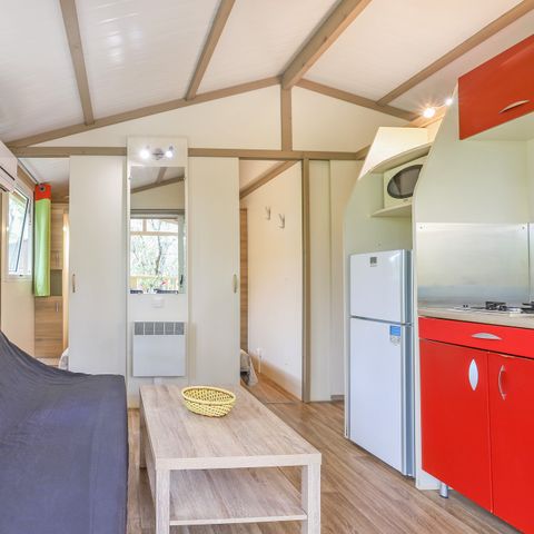 Stacaravan 5 personen - Klassiek | 2 Slaapkamers | 5 Pers. | Op palen | Enkel terras | Airconditioning.