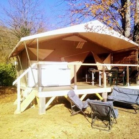 CANVAS AND WOOD TENT 5 people - Small Lodge 3 Rooms 5 People Without Sanitary