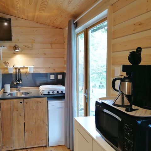 Chalet 5 personen - Chalet mit Whirlpool für 5 Personen, klimatisiert, Geschirrspüler und TV 5 Pers.