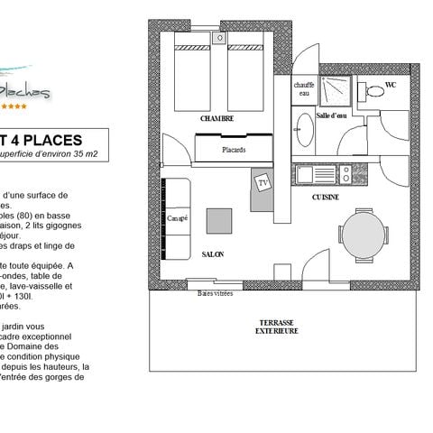 House 4 persons - PAVILION TV TERRACE