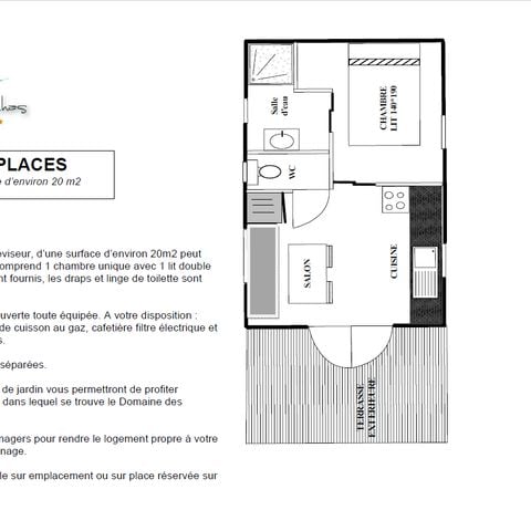 MOBILHOME 2 personas - TERRAZA AIRE ACONDICIONADO TV
