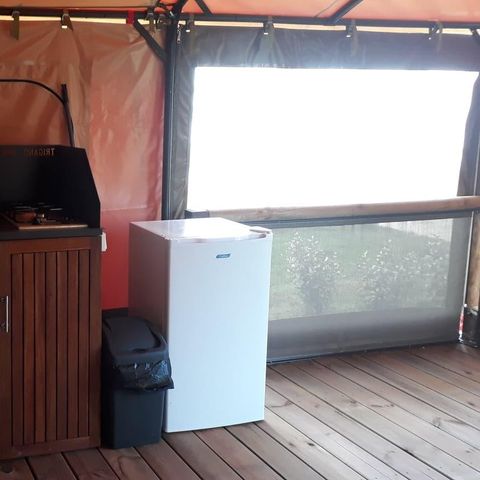 Tente en toile et en bois 5 personnes - Lodge 5 pers
