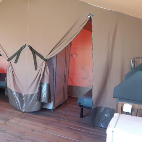 Tente en toile et en bois 5 personnes - Lodge 5 pers