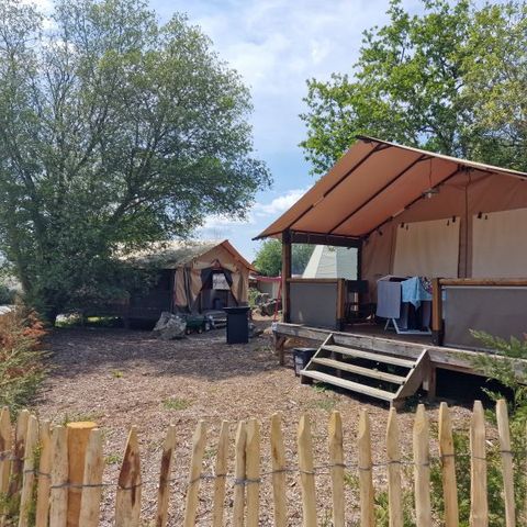 Tente en toile et en bois 5 personnes - Lodge 5 pers