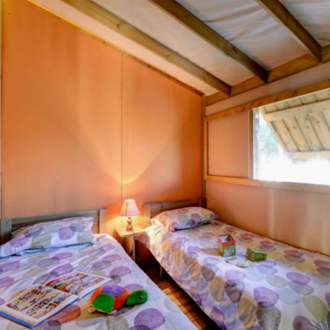 Canvas and wooden tent 4 persons - LODGE PREMIUM SWEET