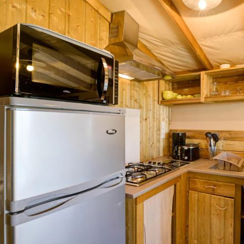Canvas and wooden tent 4 persons - LODGE PREMIUM SWEET