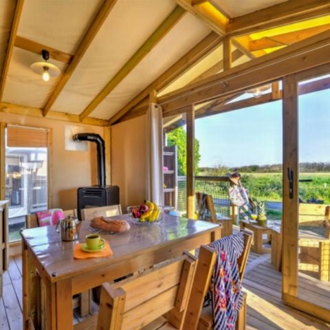 TENTE TOILE ET BOIS 4 personnes - LODGE PREMIUM SWEET