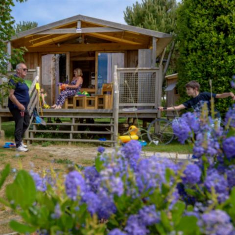 TIENDA DE LONA Y MADERA 4 personas - LODGE PREMIUM DULCE