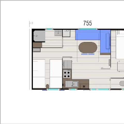 MOBILHOME 4 personnes - CONFORT 27M²