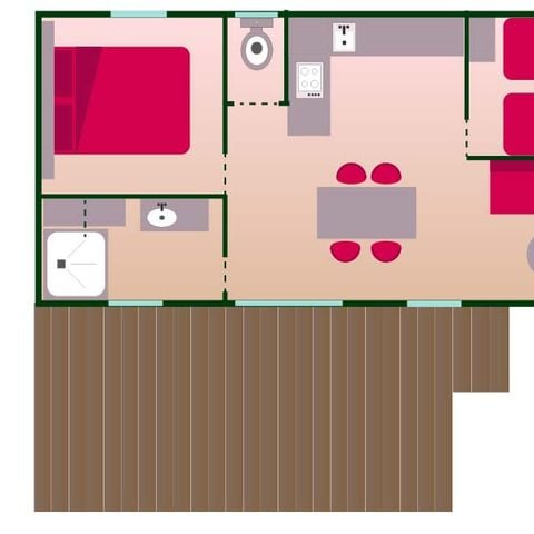 Stacaravan 4 personen - COTTAGE ETOILE