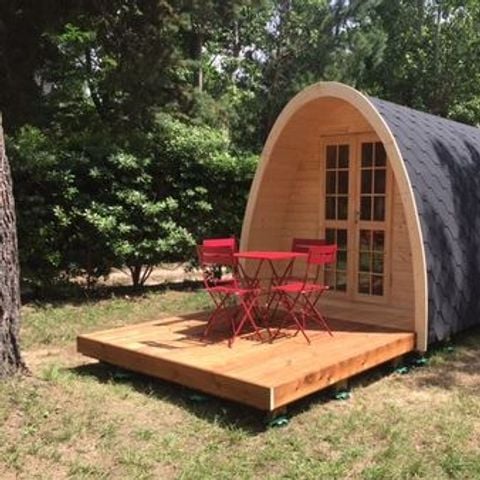 Tiny House 4 personen - Cabane Pod - gedeelde sanitaire voorzieningen
