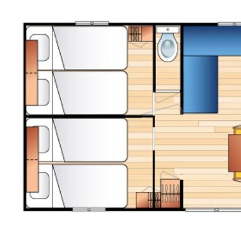 Mobile home 6 persons - COTTAGE PRESTIGE EVASION