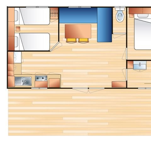 Mobile home 4 persons - SUNELIA CONFORT ESPRIT SUD