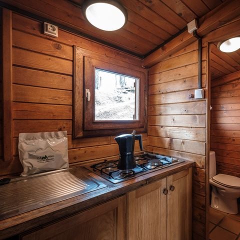 HÉBERGEMENT INSOLITE 2 personnes - CABAÑA DE MADERA BASIC FAMILY