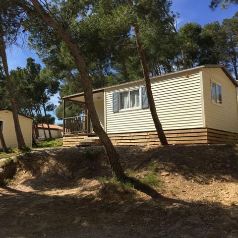 Mobilhome 4 personas - 2 habitaciones 24m² + TV incluida
