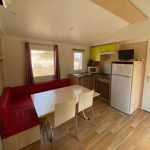 MOBILHOME 6 personas - COMODIDAD 3 dormitorios + Aire acondicionado + TV incluida