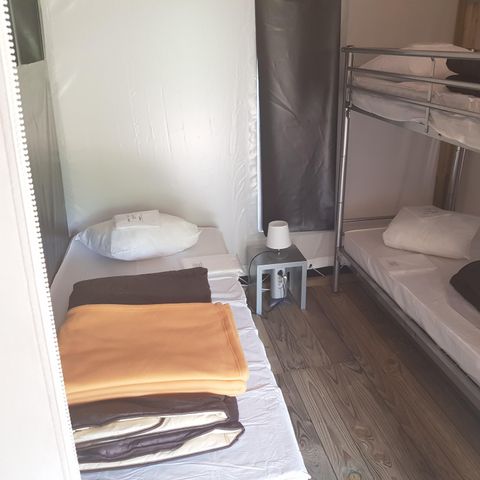 TENDA IN TELA E LEGNO 5 persone - Lodge Confort 25m² 2 camere + terrazza 12m² 4/5 pers.