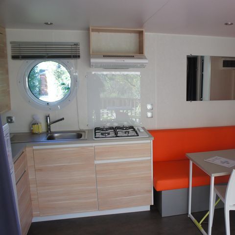 CASA MOBILE 4 persone - Casa mobile Premium 32m² 2 camere + 2 bagni + letto 160 + 2 TV + aria condizionata