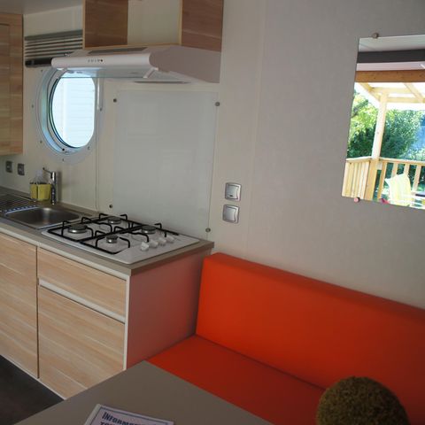 MOBILHOME 4 personnes - Mobil home Premium 32m² 2 chambres + 2 salles de bain + lit 160 + 2 TV + climatisation