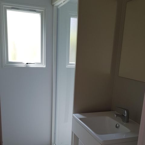 MOBILE HOME 7 people - Mobile home Luxe 32m² 3 bedrooms + terrace 12m² semi-covered (9m²) + TV + Air conditioning 6/7 pers