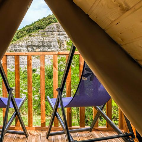 SISTEMAZION ATIPICHE 2 persone - Tenda bivacco plus + terrazza e frigorifero