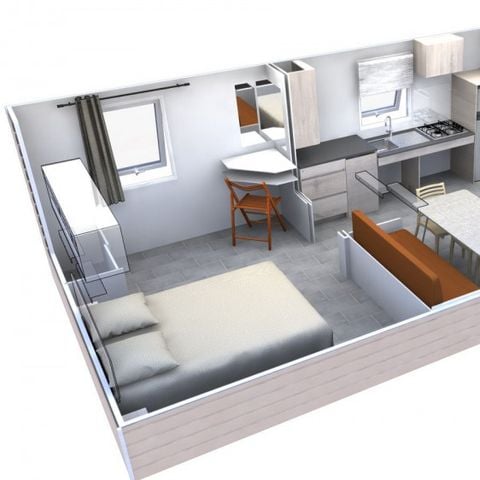 MOBILHOME 4 personnes - Climatisé avec TV - TRIGANO 2021