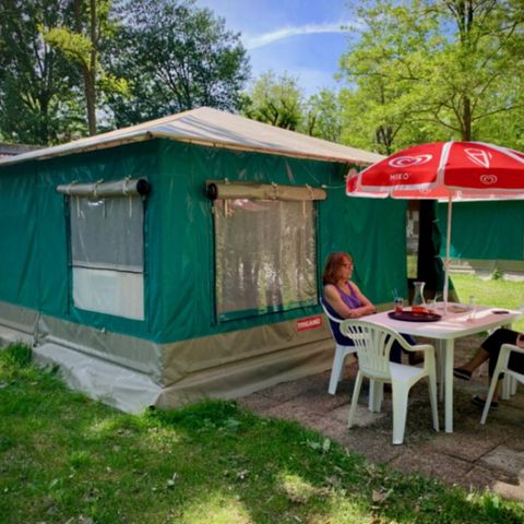 BUNGALOW TOILÉ 4 personnes - Bungalow-Toilé- 2chambres-4 pers - terrasse dallée