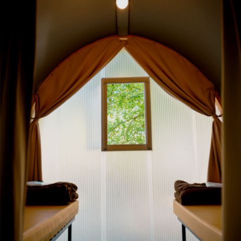 Tente en toile et en bois 4 personnes - Coco Sweet 2ch 4pers