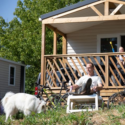 MOBILE HOME 4 people - Pommier with river view